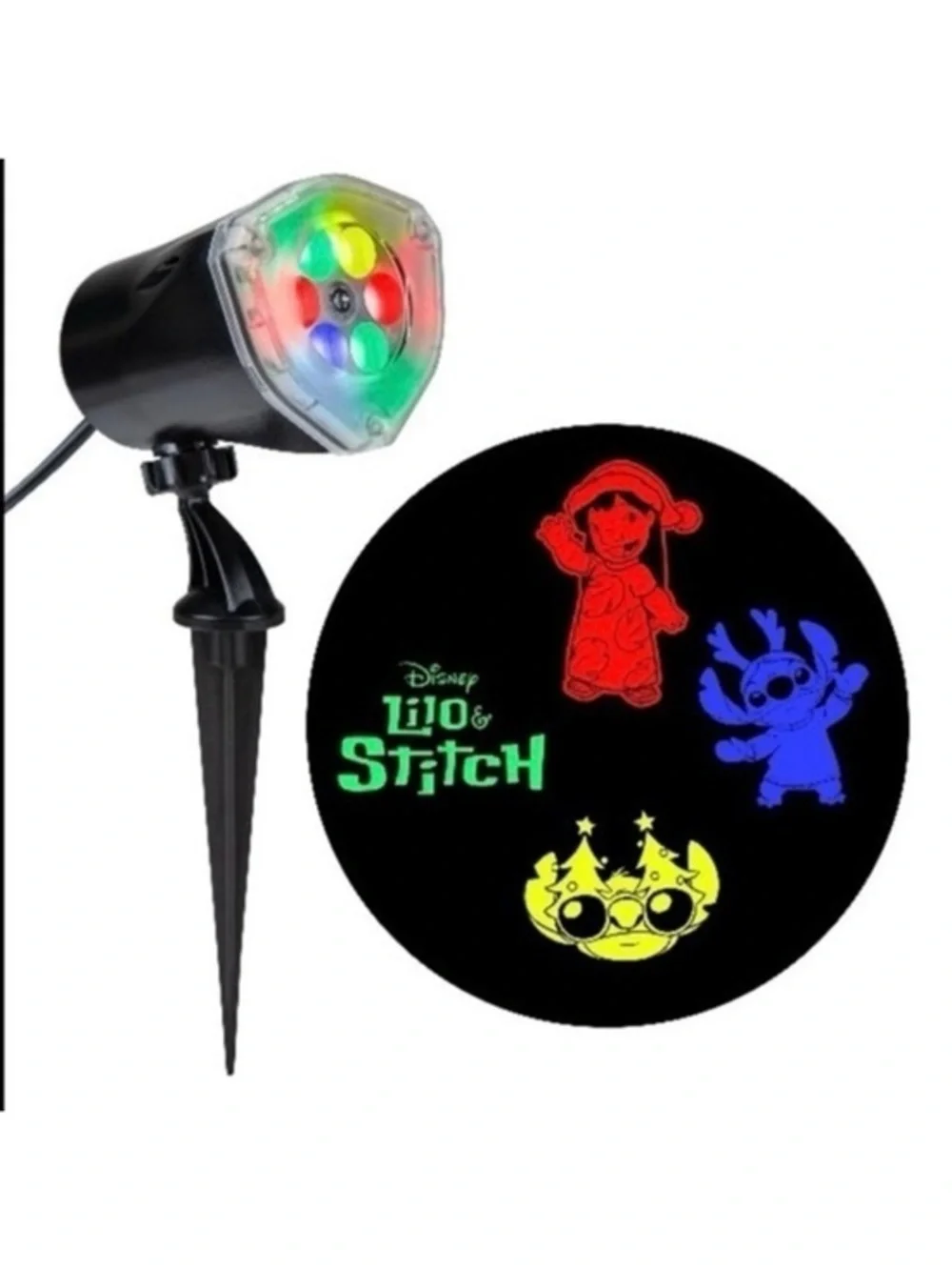 NIB. Disney Lilo & Stitch Festive Light Projector